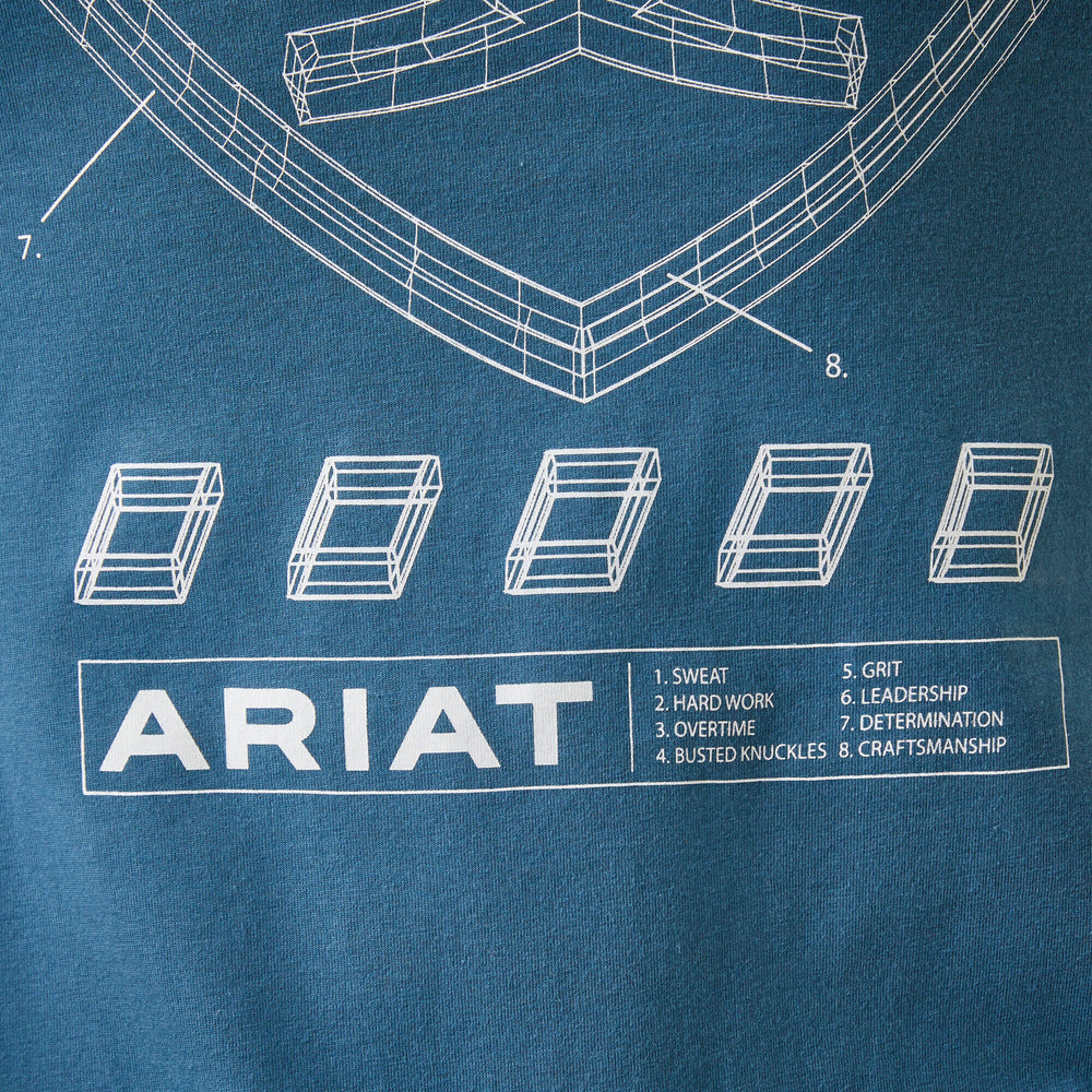 Men Rebar Workman Blueprint | Ariat for sale