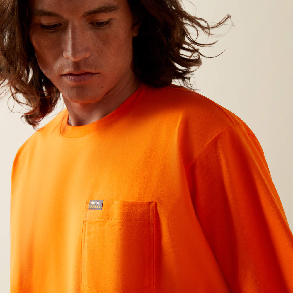 Men Rebar Cotton Strong Standard Pocket T-Shirt | Ariat