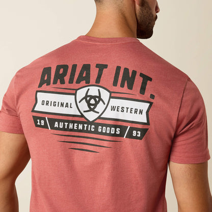 Men Ariat Banner Badge T-Shirt | Ariat us