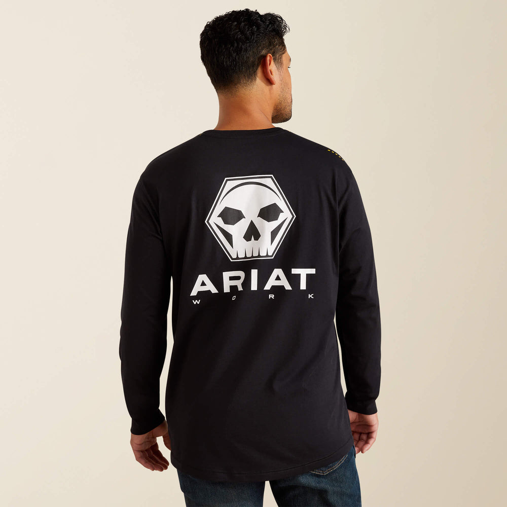 Men Rebar Workman Bolt Skull T-Shirt | Ariat
