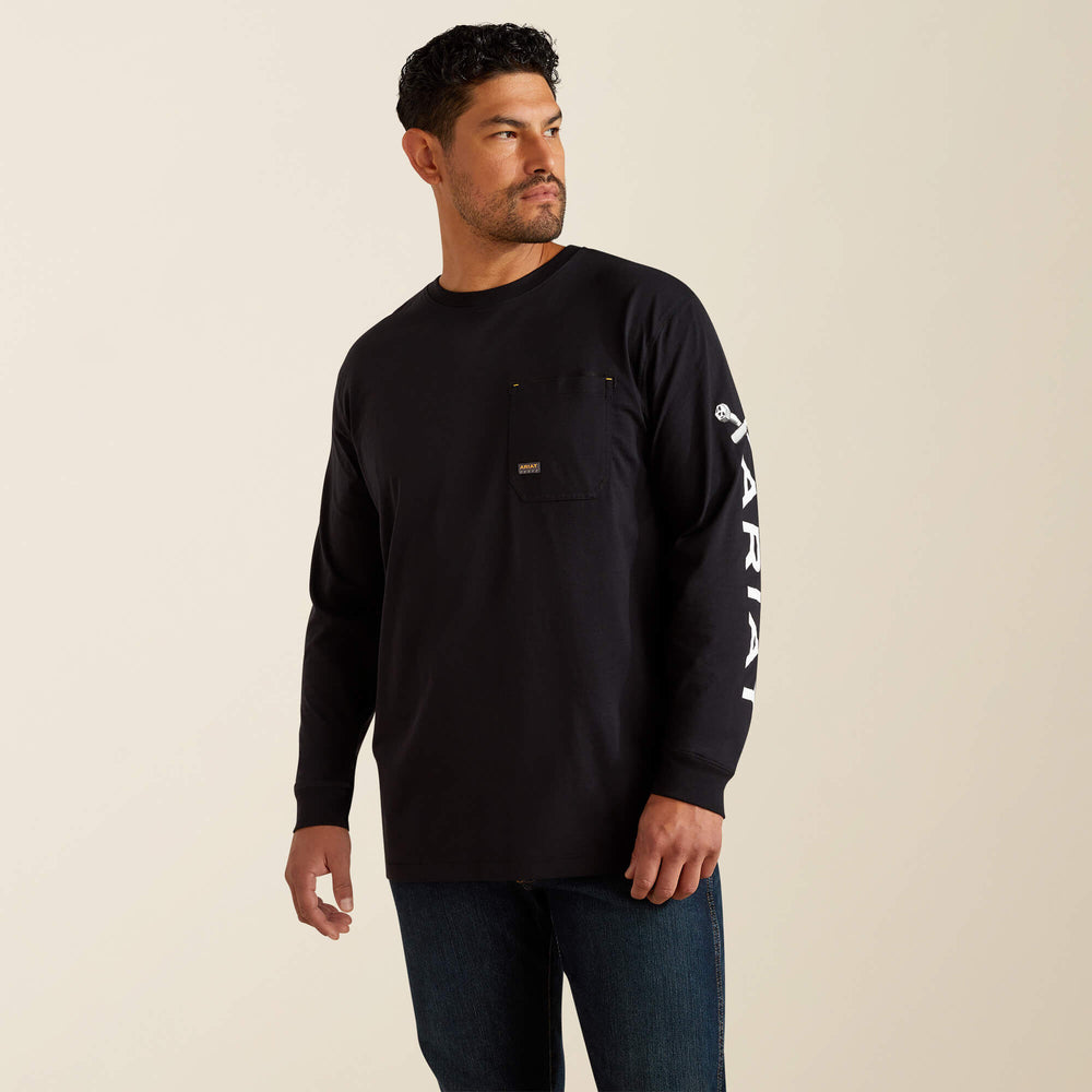 Men Rebar Workman Bolt Skull T-Shirt | Ariat