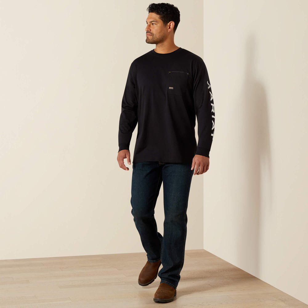 Men Rebar Workman Bolt Skull T-Shirt | Ariat
