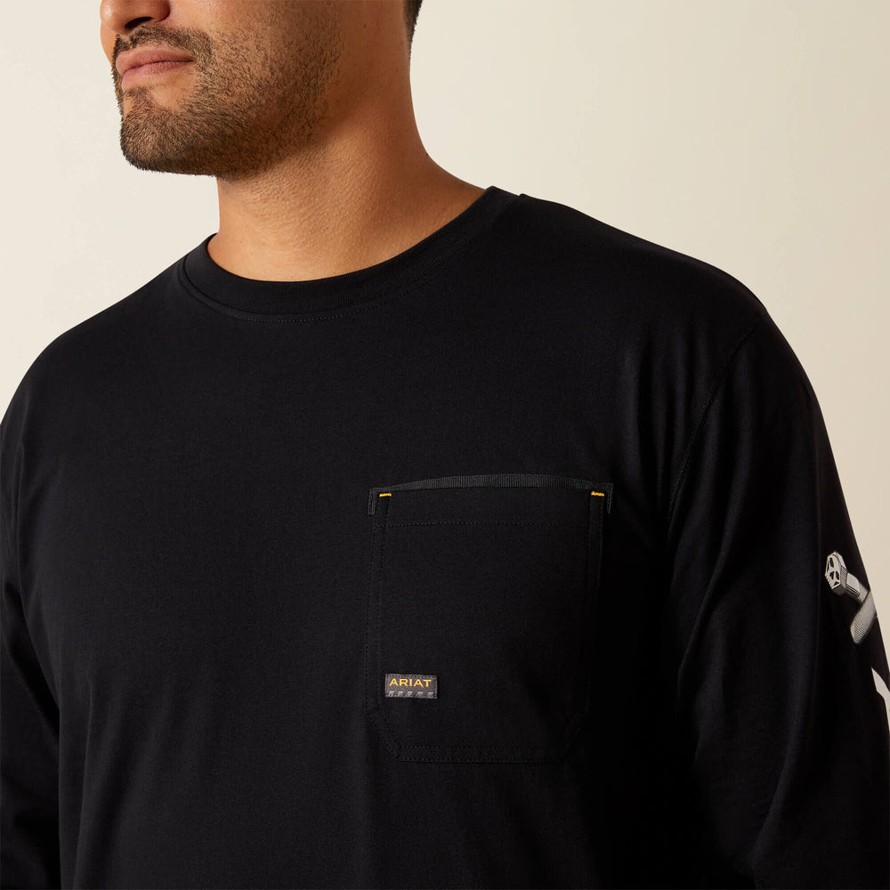 Men Rebar Workman Bolt Skull T-Shirt | Ariat