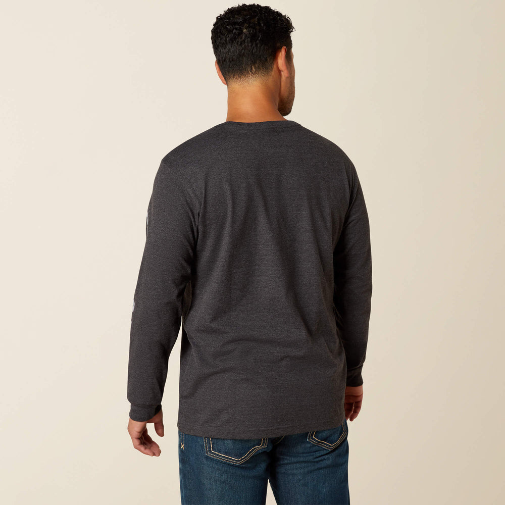 Men Rebar Cotton Strong Standard Logo Pocket T-Shirt | Ariat