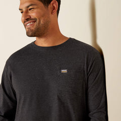 Men Rebar Cotton Strong Standard Logo Pocket T-Shirt | Ariat