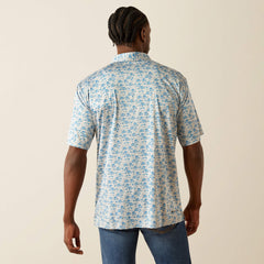 Men Charger 2.0 Printed Polo | Ariat on sale