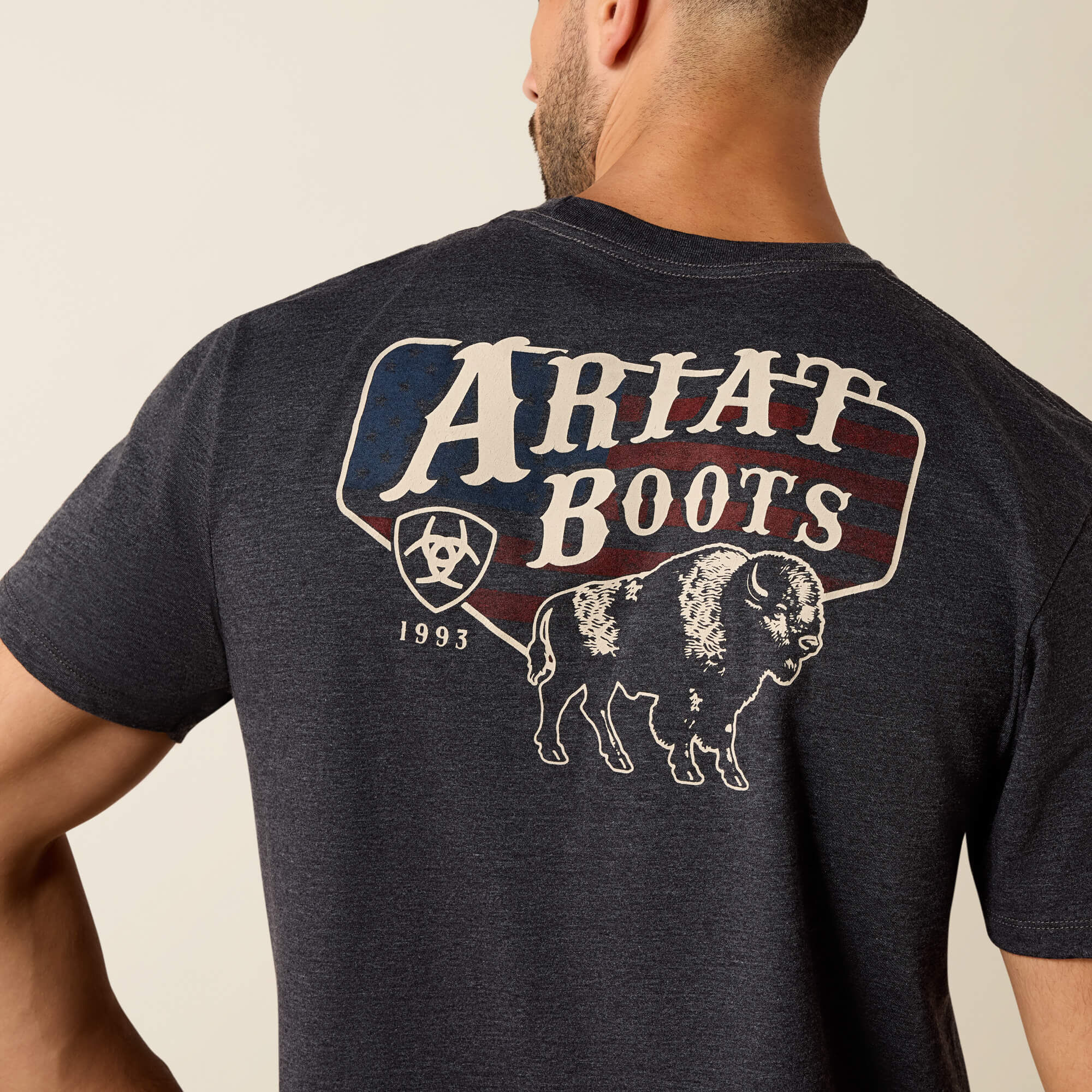 Men Ariat American Bison Classic Fit T-Shirt | Ariat us