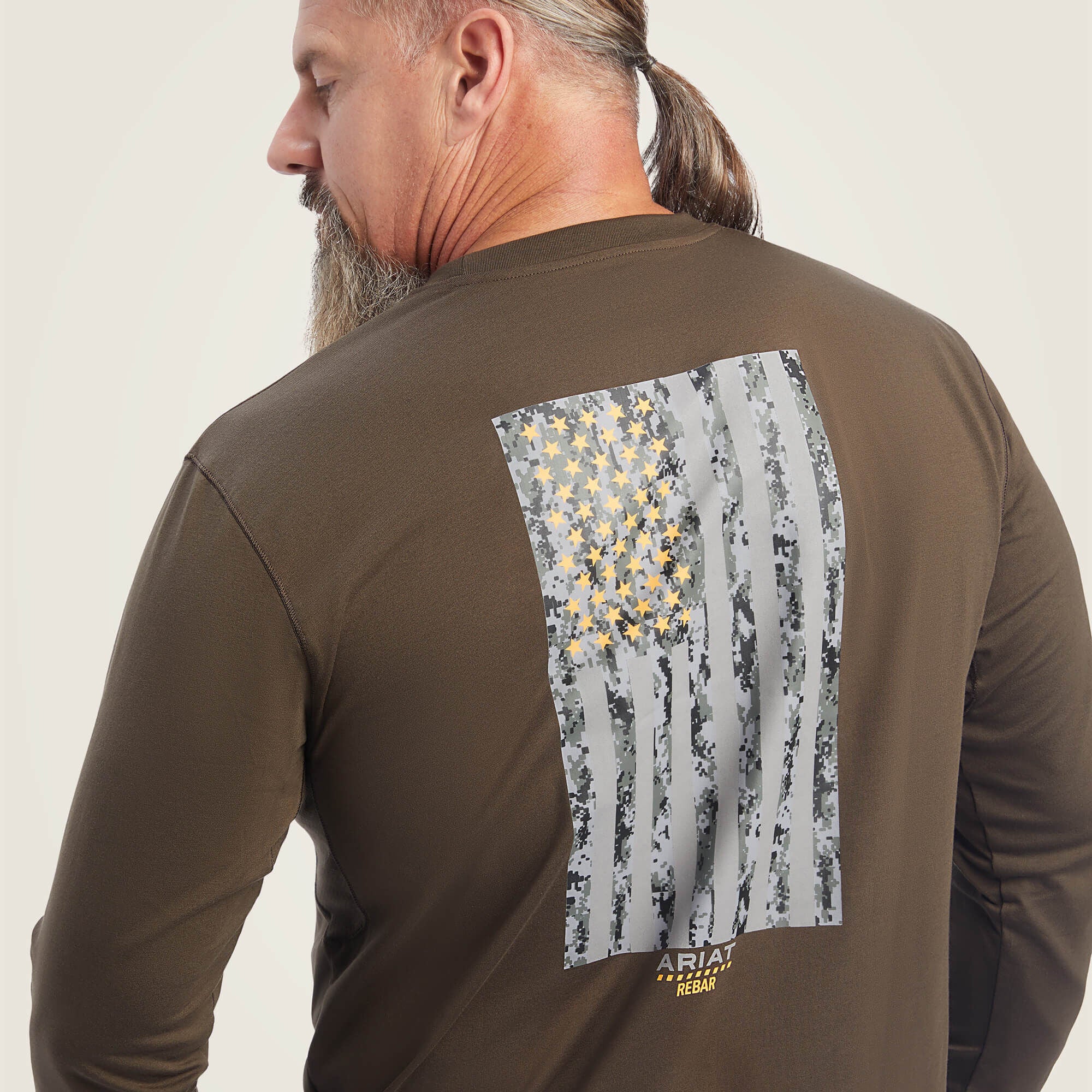 Men Rebar Workman Reflective Flag Graphic T-Shirt | Ariat near me