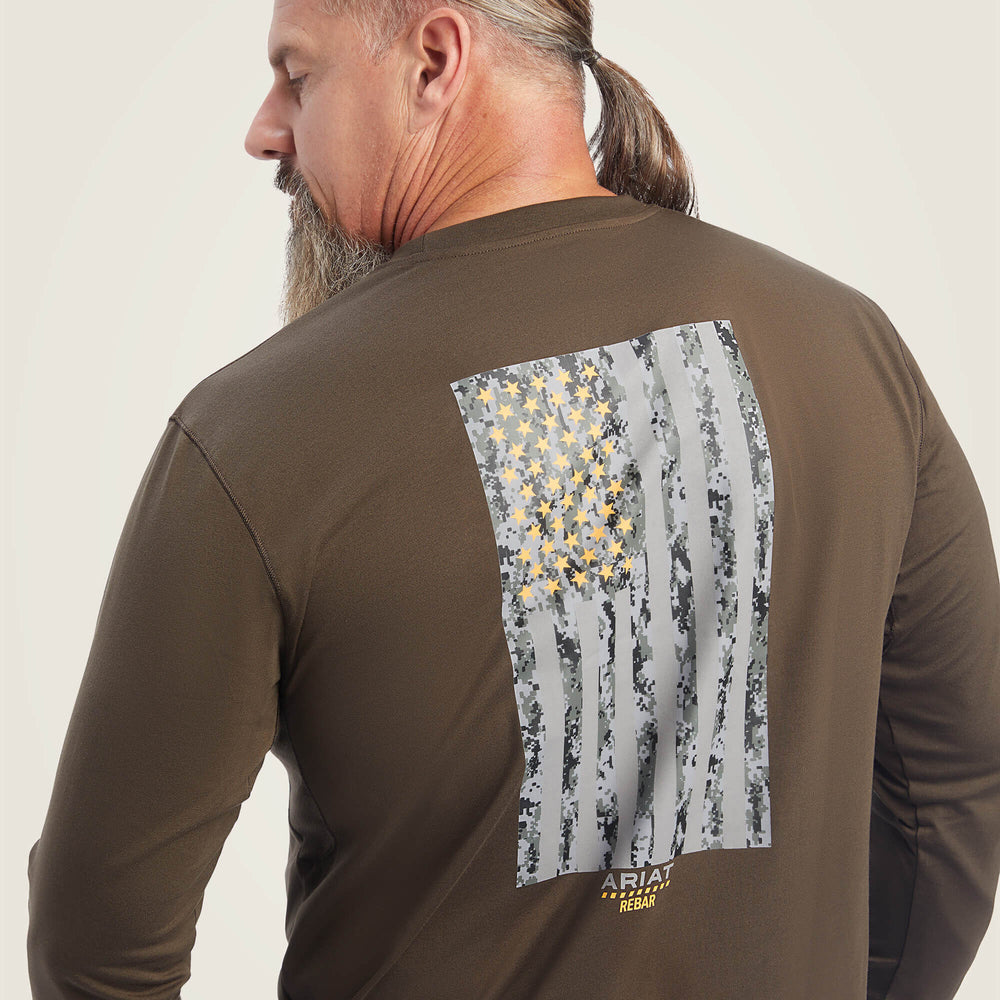 Men Rebar Workman Reflective Flag Graphic T-Shirt | Ariat near me
