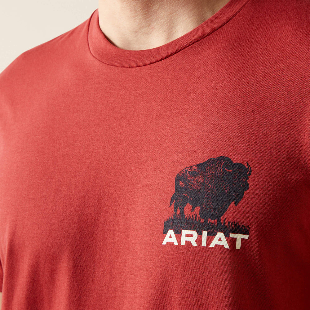 Men Ariat Buffalo Flag T-Shirt | Ariat for sale