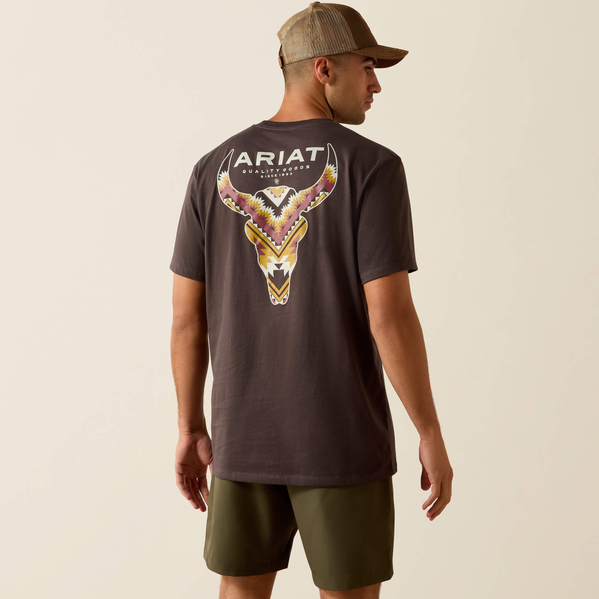 Men Ariat Southwest Longest Horn Classic Fit T-Shirt | Ariat