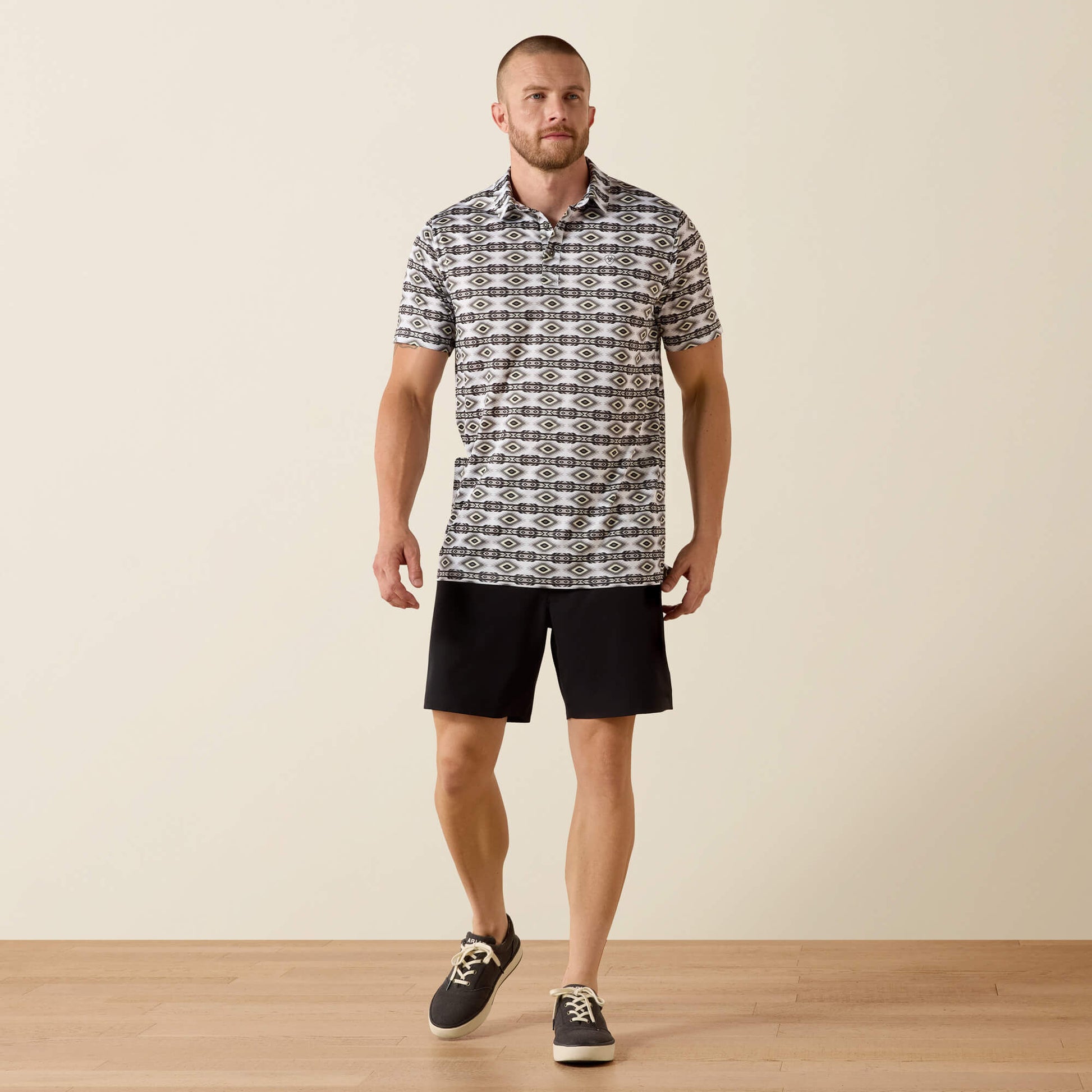 Men All Over Print Fitted Polo | Ariat us