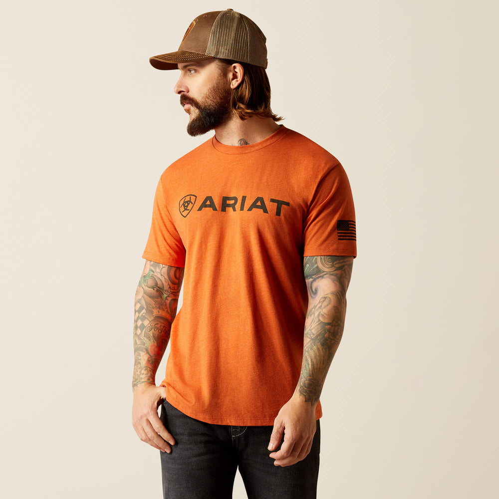 Men Ariat Shield Flag T-Shirt | Ariat on sale