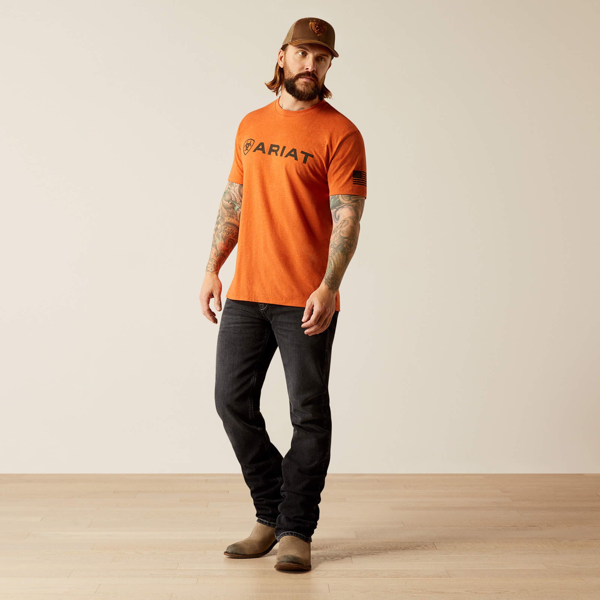 Men Ariat Shield Flag T-Shirt | Ariat on sale