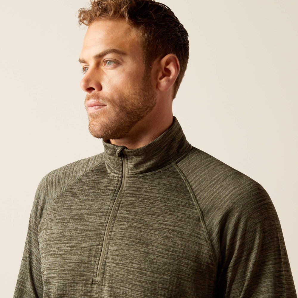 Men Rebar Gridwork Baselayer 1/4 Zip T-Shirt | Ariat Discount