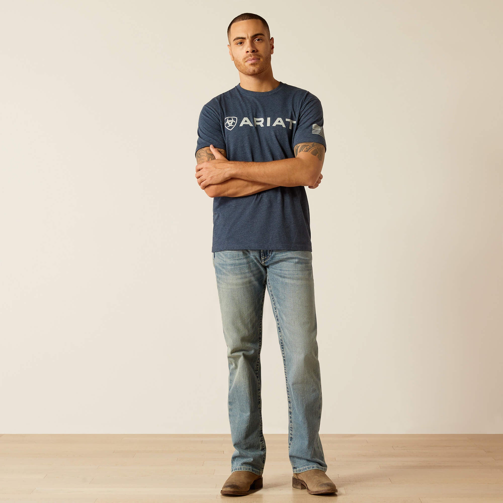 Men Ariat Shield Flag T-Shirt | Ariat us
