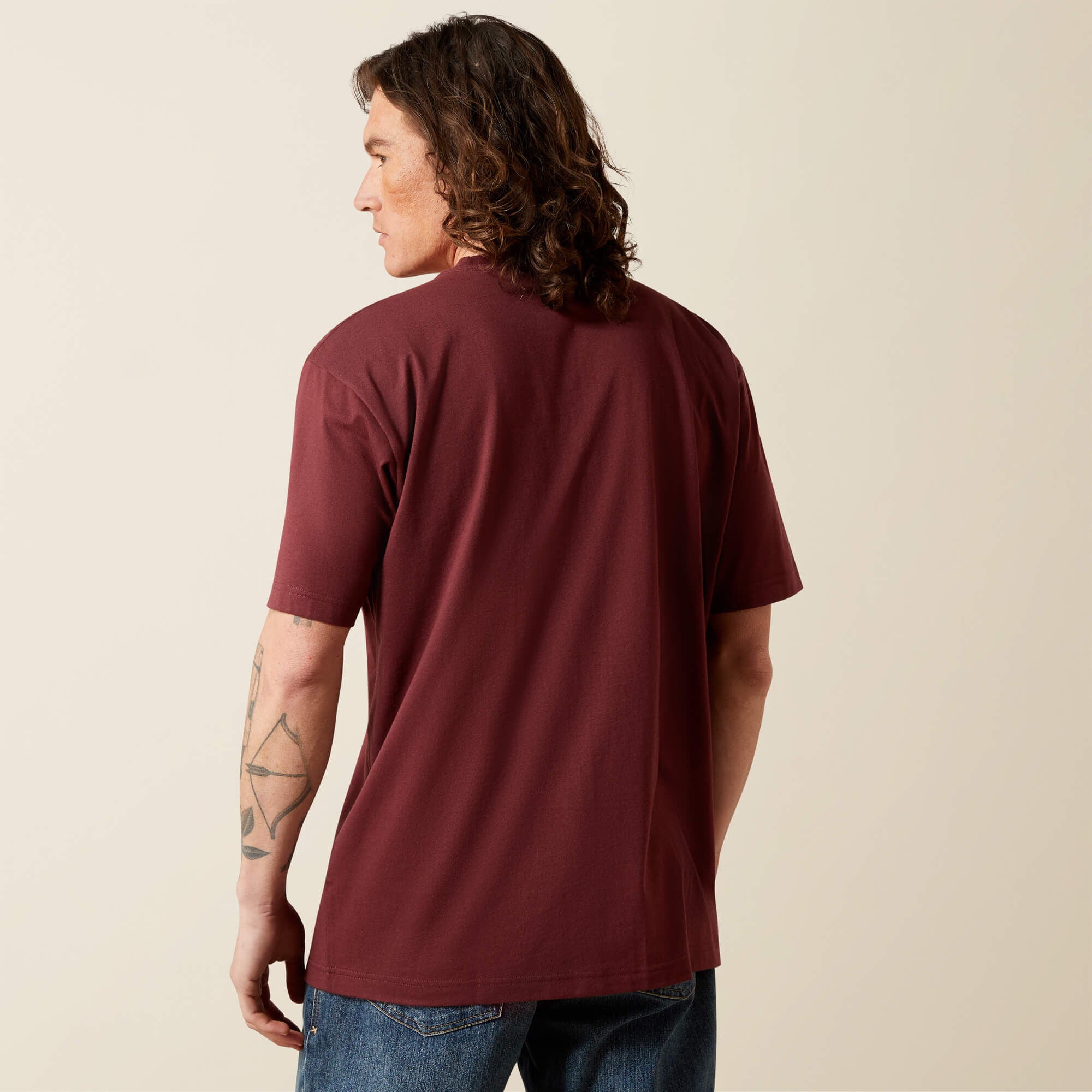 Men Rebar Cotton Strong Standard Pocket T-Shirt | Ariat us