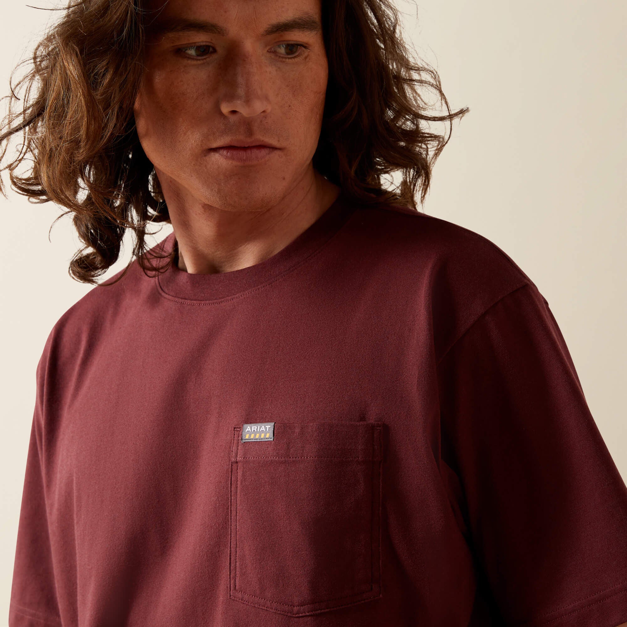 Men Rebar Cotton Strong Standard Pocket T-Shirt | Ariat us