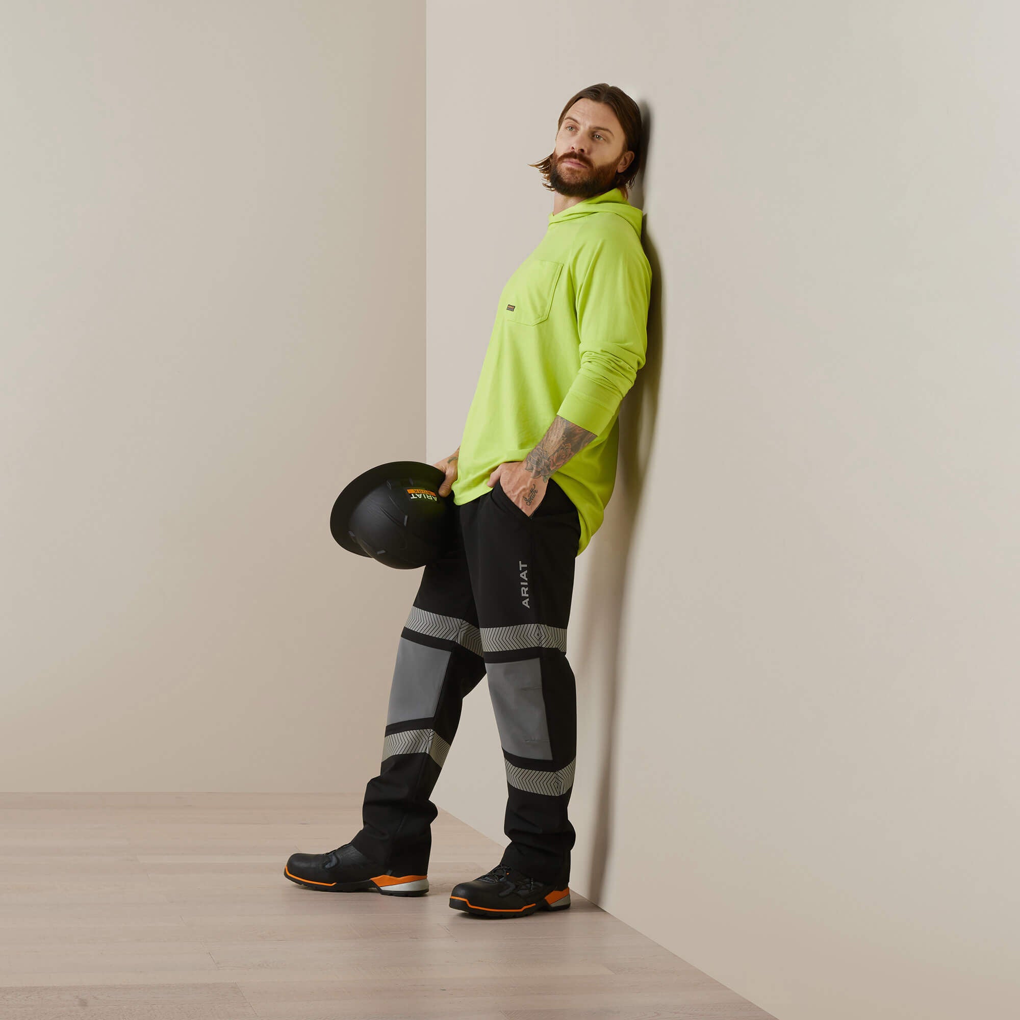 Men Rebar Cotton Strong Hooded T-Shirt | Ariat Online