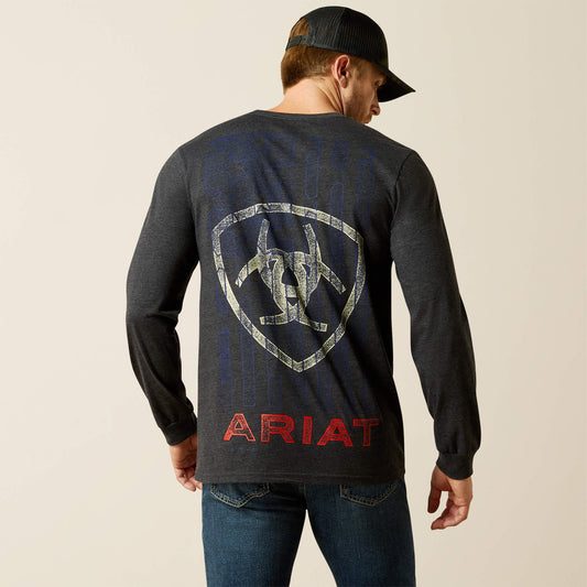 Men Ariat Stamped Freedom Classic Fit Long Sleeve T-Shirt | Ariat near me