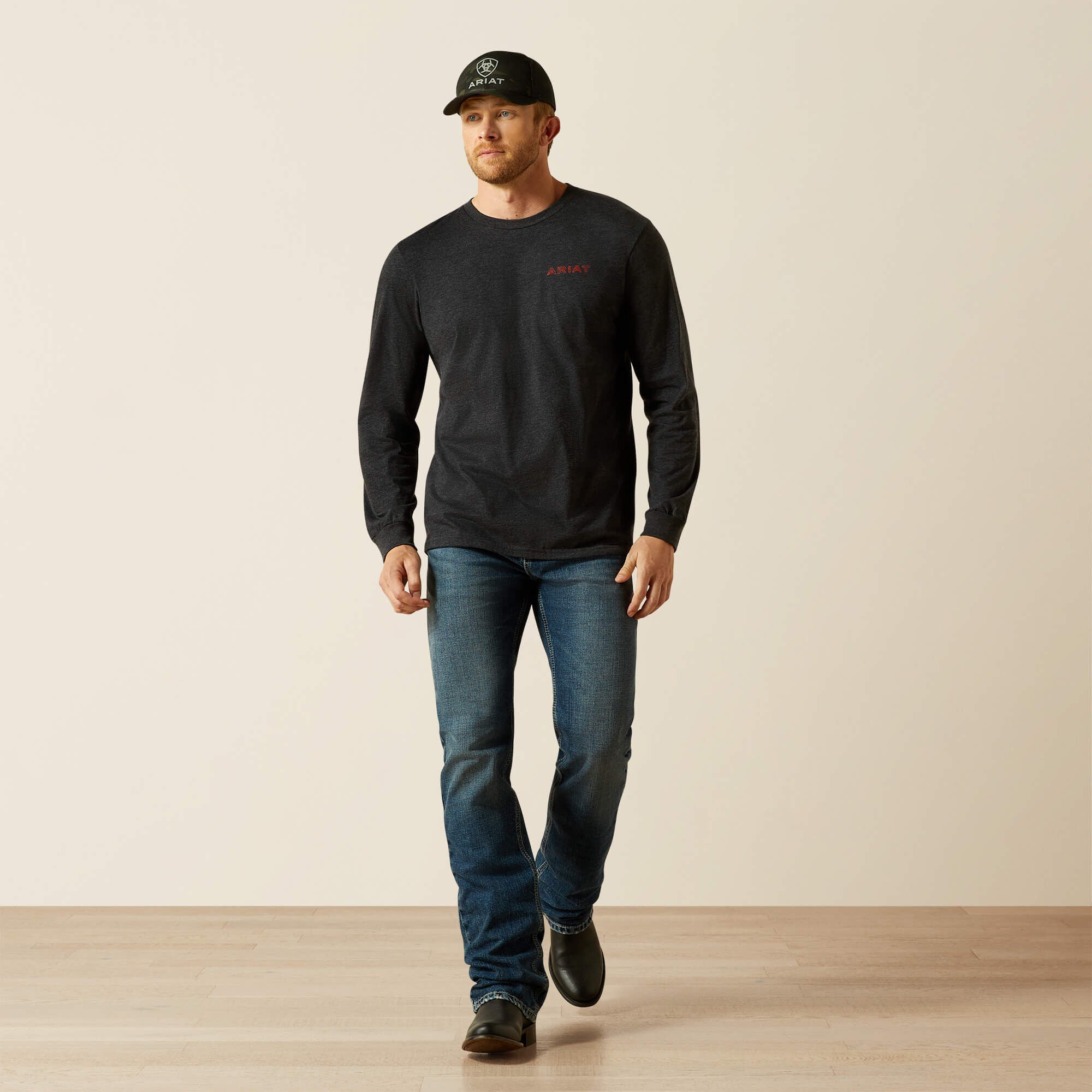 Men Ariat Stamped Freedom Classic Fit Long Sleeve T-Shirt | Ariat near me