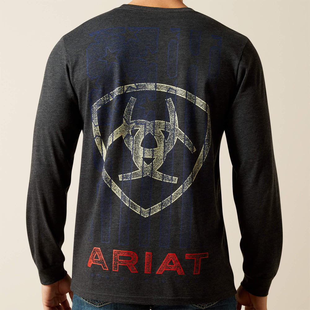 Men Ariat Stamped Freedom Classic Fit Long Sleeve T-Shirt | Ariat near me