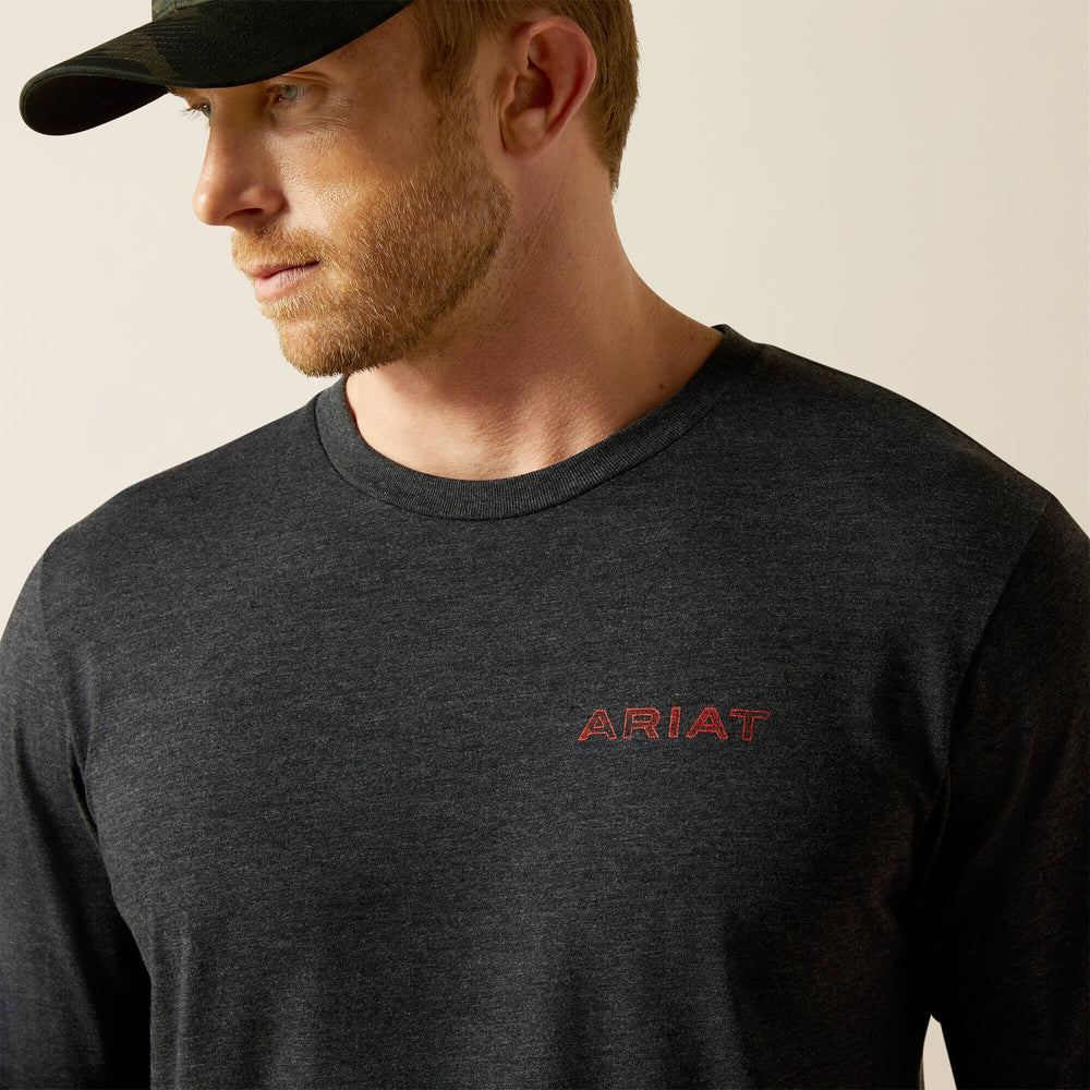 Men Ariat Stamped Freedom Classic Fit Long Sleeve T-Shirt | Ariat near me