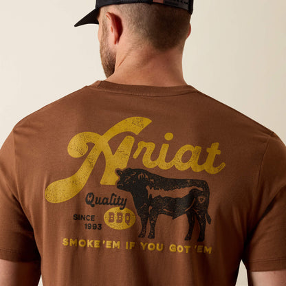 Men Ariat BBQ Smoke Classic Fit T-Shirt | Ariat