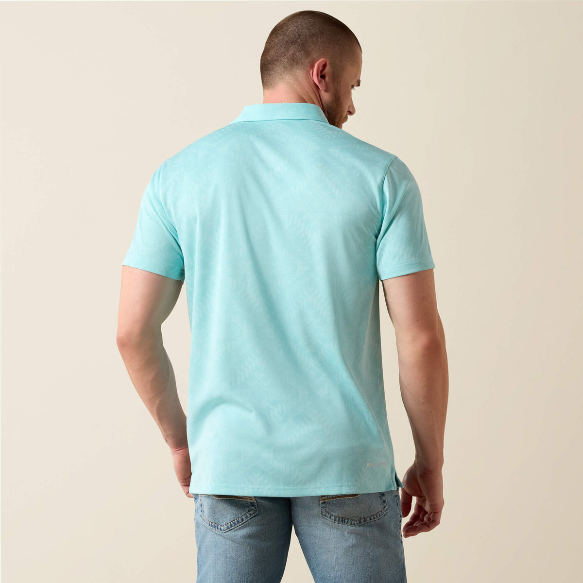 Men Jacquard Printed Fitted Polo | Ariat us