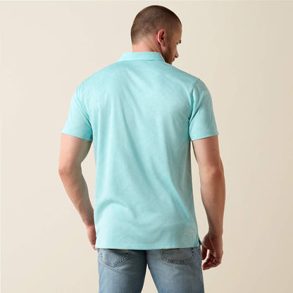 Men Jacquard Printed Fitted Polo | Ariat us