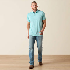 Men Jacquard Printed Fitted Polo | Ariat us