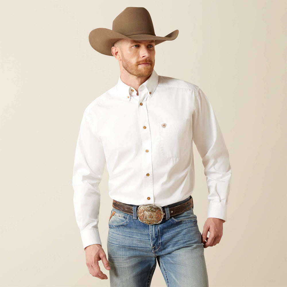 Men Solid Twill Classic Fit Shirt | Ariat Outlet