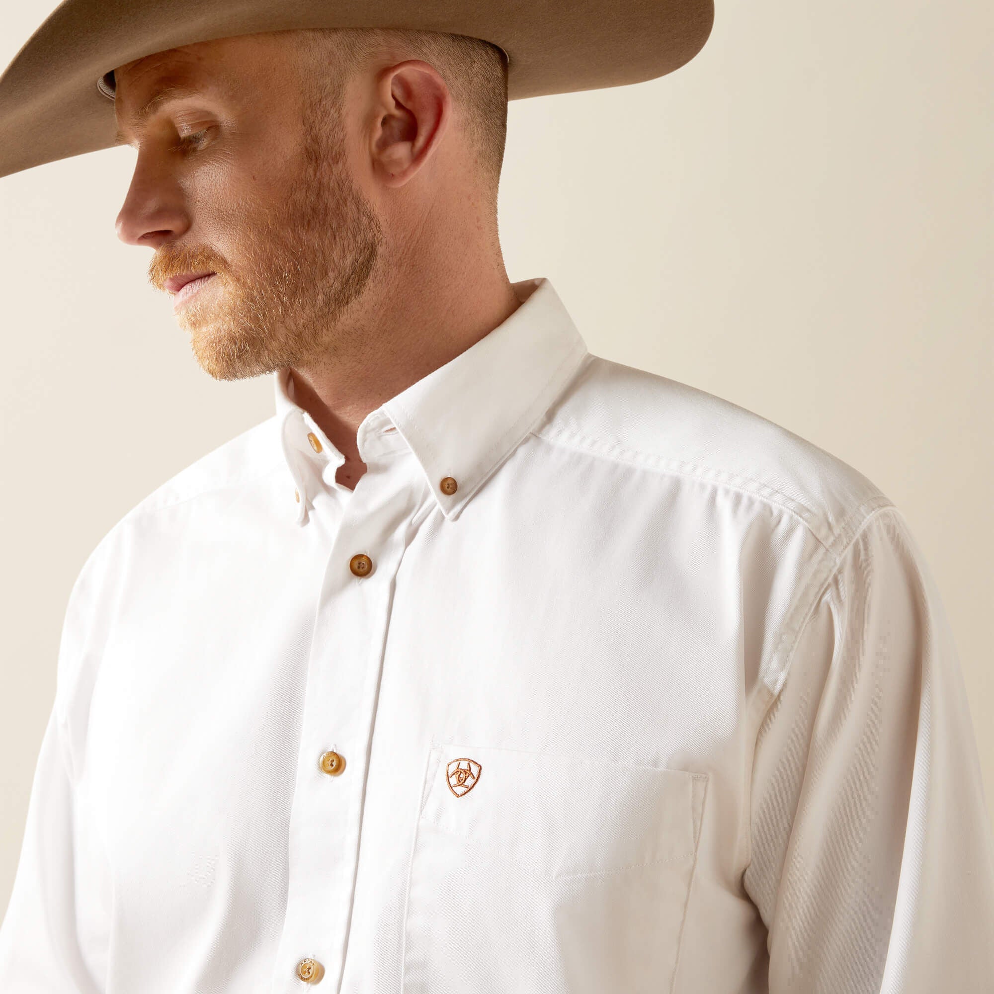 Men Solid Twill Classic Fit Shirt | Ariat Outlet
