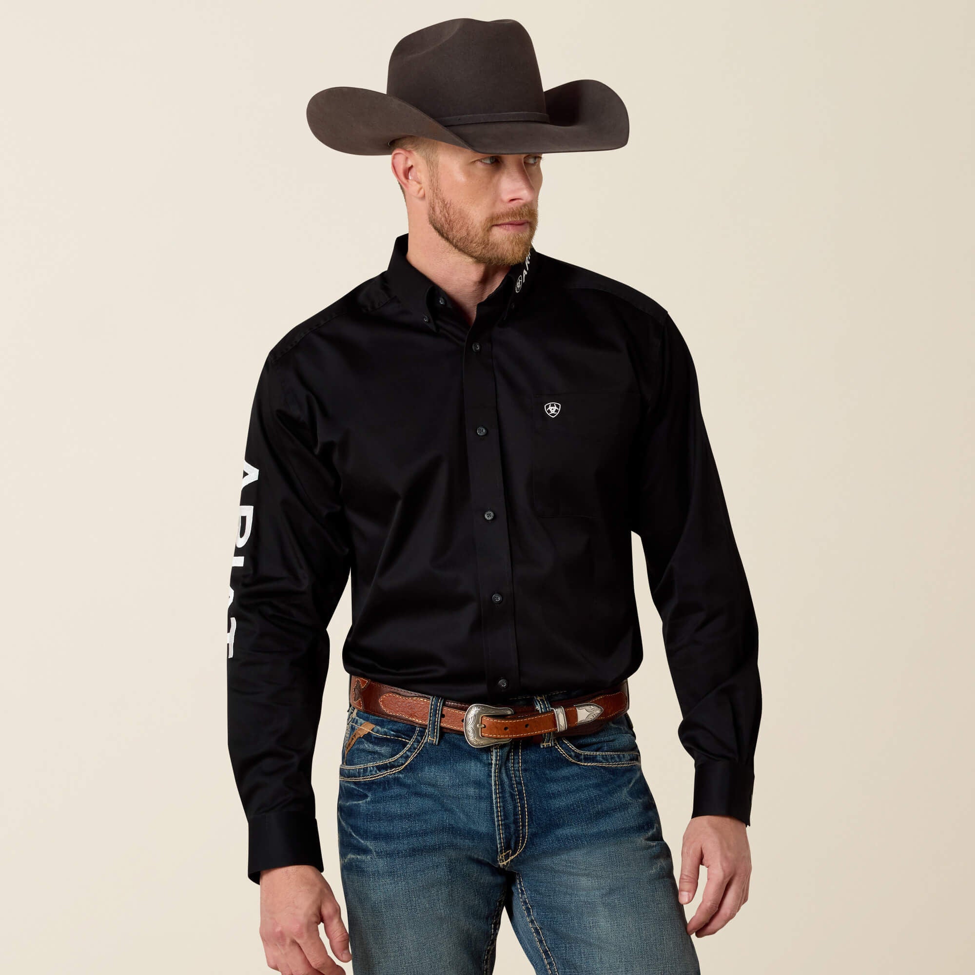 Men Team Logo Twill Classic Fit Shirt | Ariat on sale