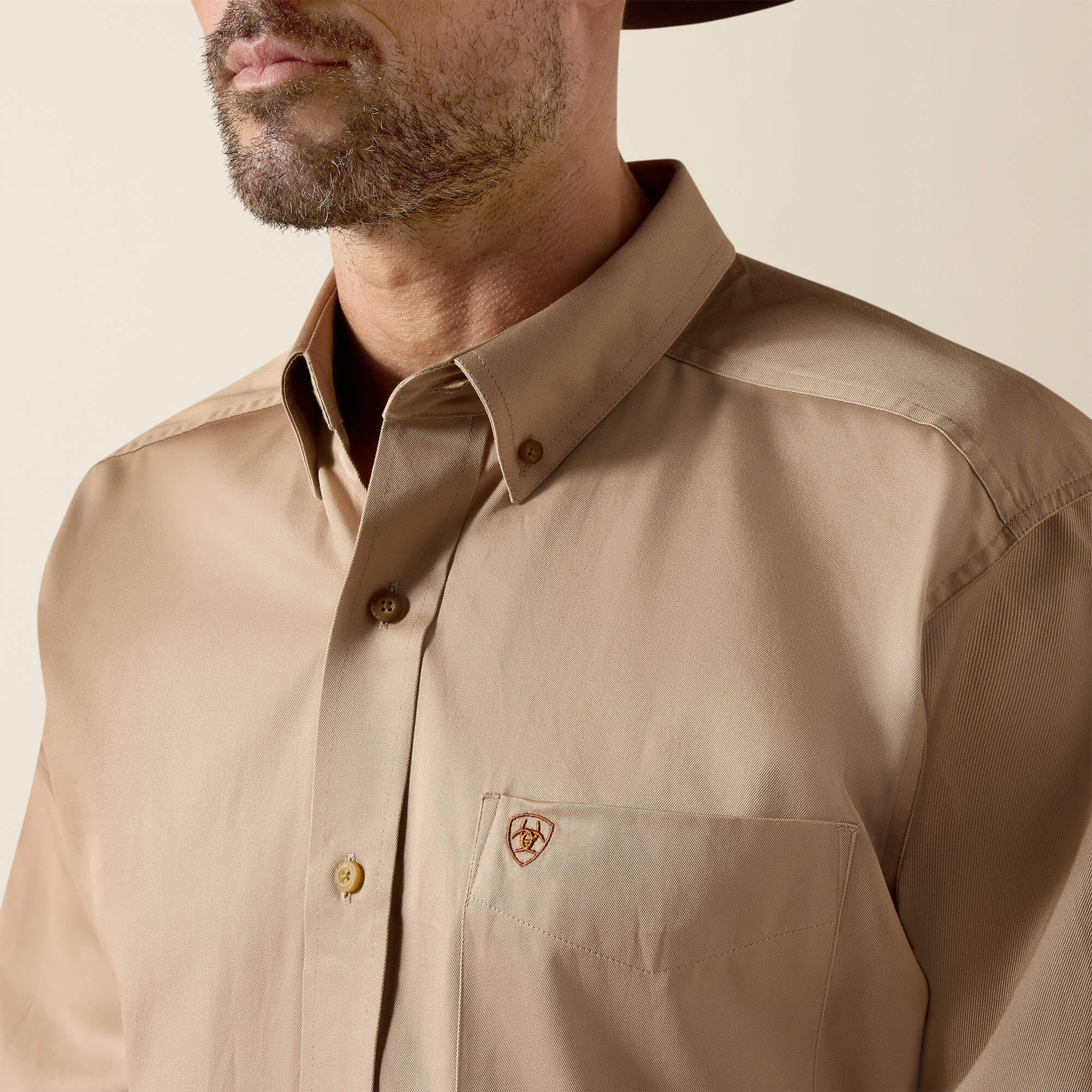 Men Solid Twill Classic Fit Shirt | Ariat