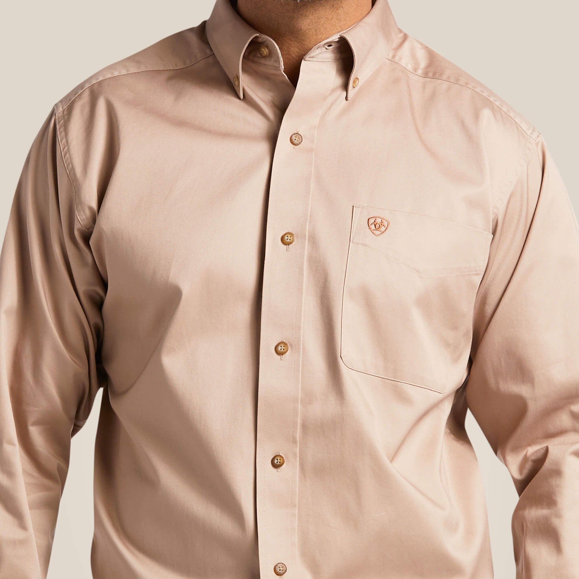 Men Solid Twill Classic Fit Shirt | Ariat
