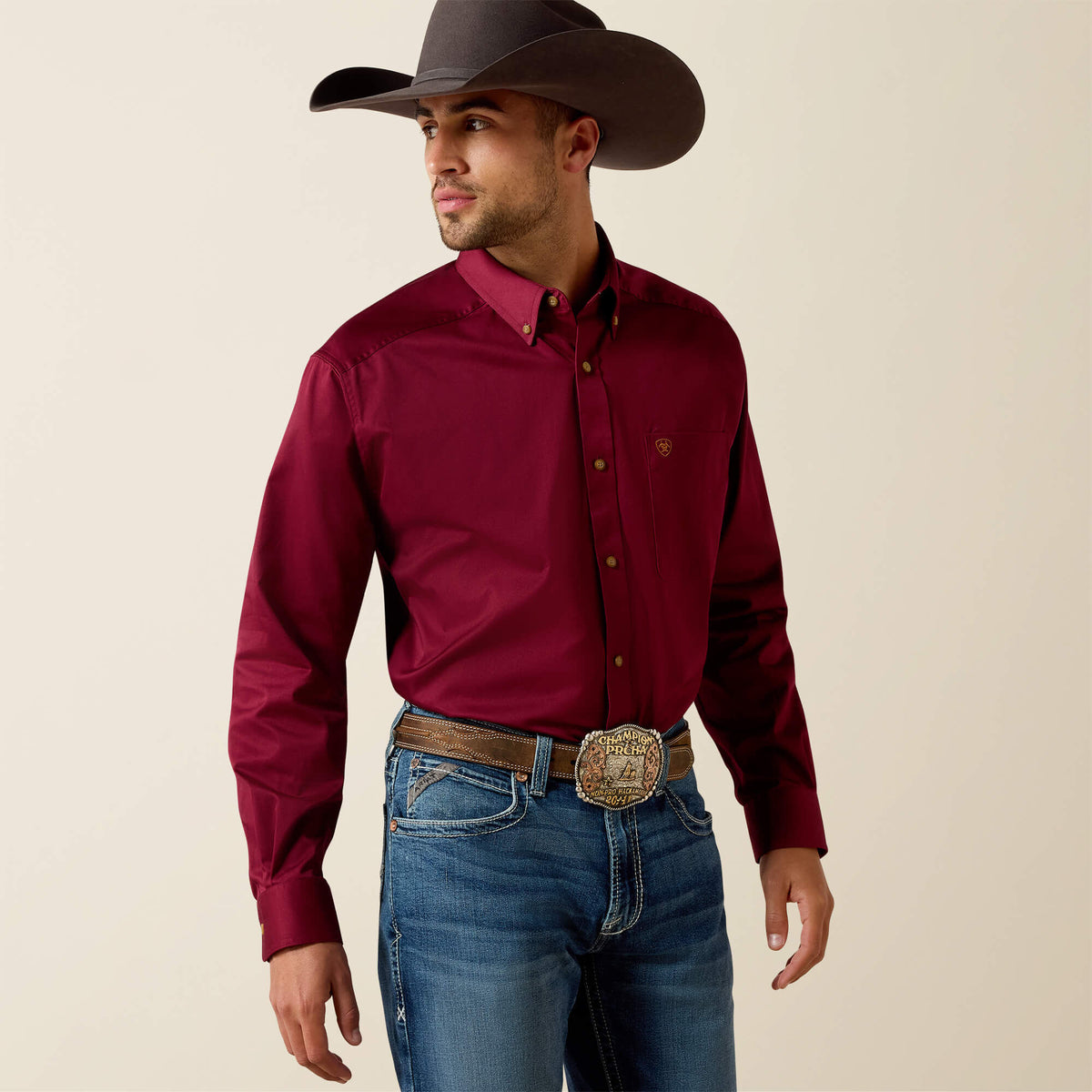 Men Solid Twill Classic Fit Shirt | Ariat us