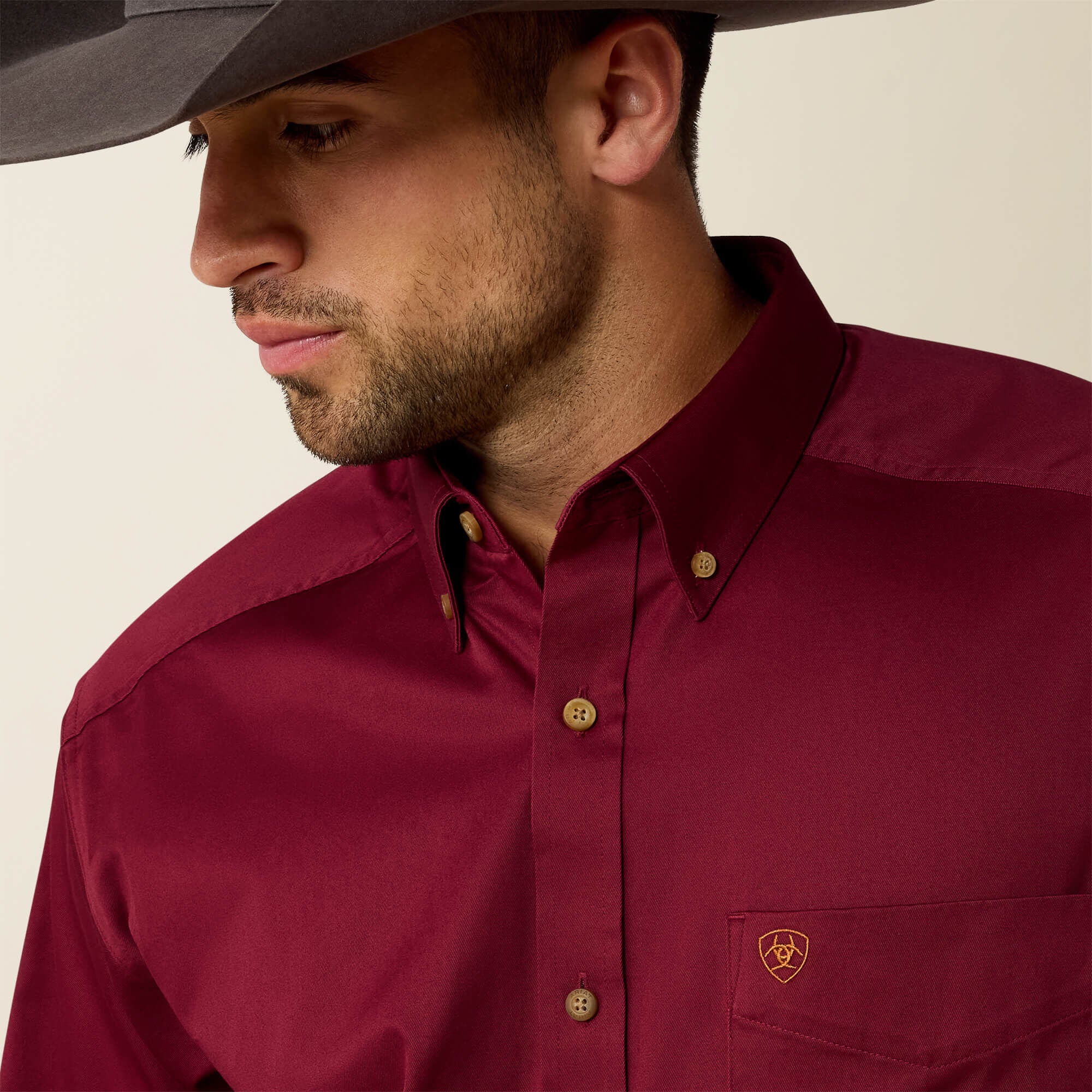 Men Solid Twill Classic Fit Shirt | Ariat us