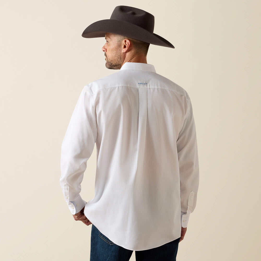 Men Wrinkle Free Solid Classic Fit Shirt | Ariat on sale