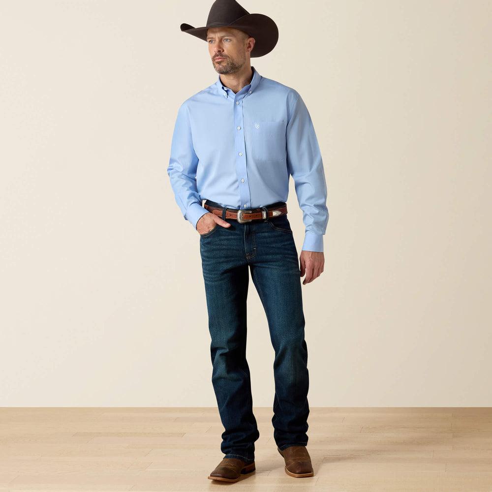 Men Wrinkle Free Solid Classic Fit Shirt | Ariat for sale