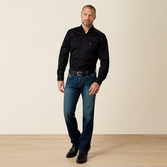 Men Solid Twill Fitted Shirt | Ariat Discount
