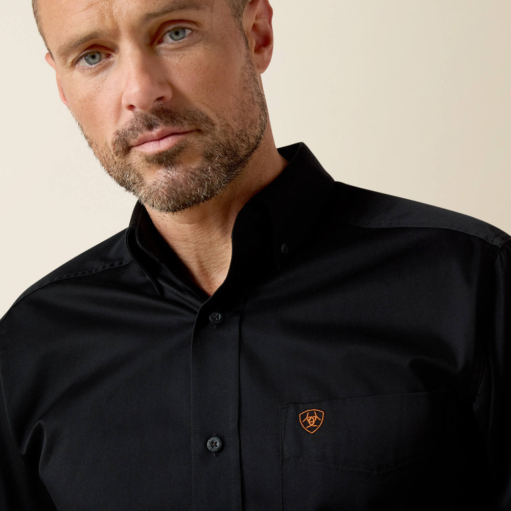 Men Solid Twill Fitted Shirt | Ariat Discount