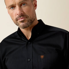 Men Solid Twill Fitted Shirt | Ariat Discount