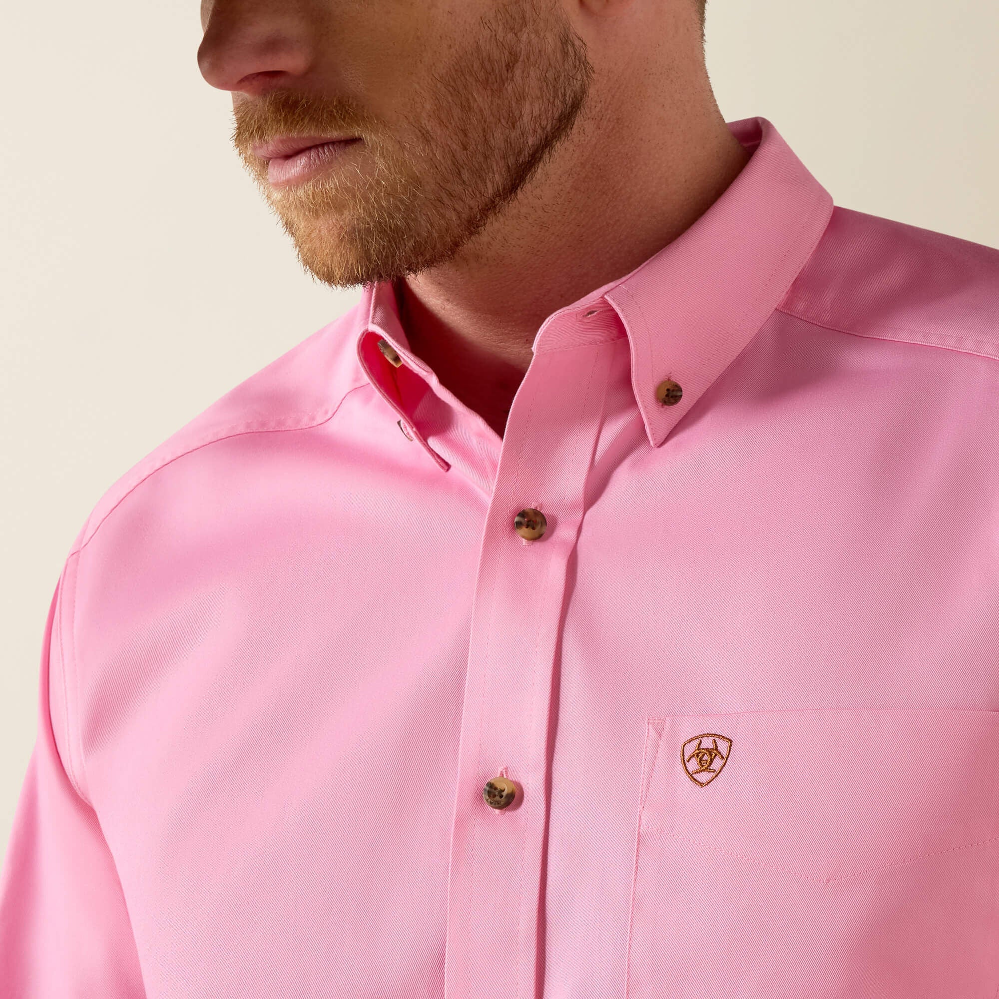 Men Solid Twill Classic Fit Shirt | Ariat Online