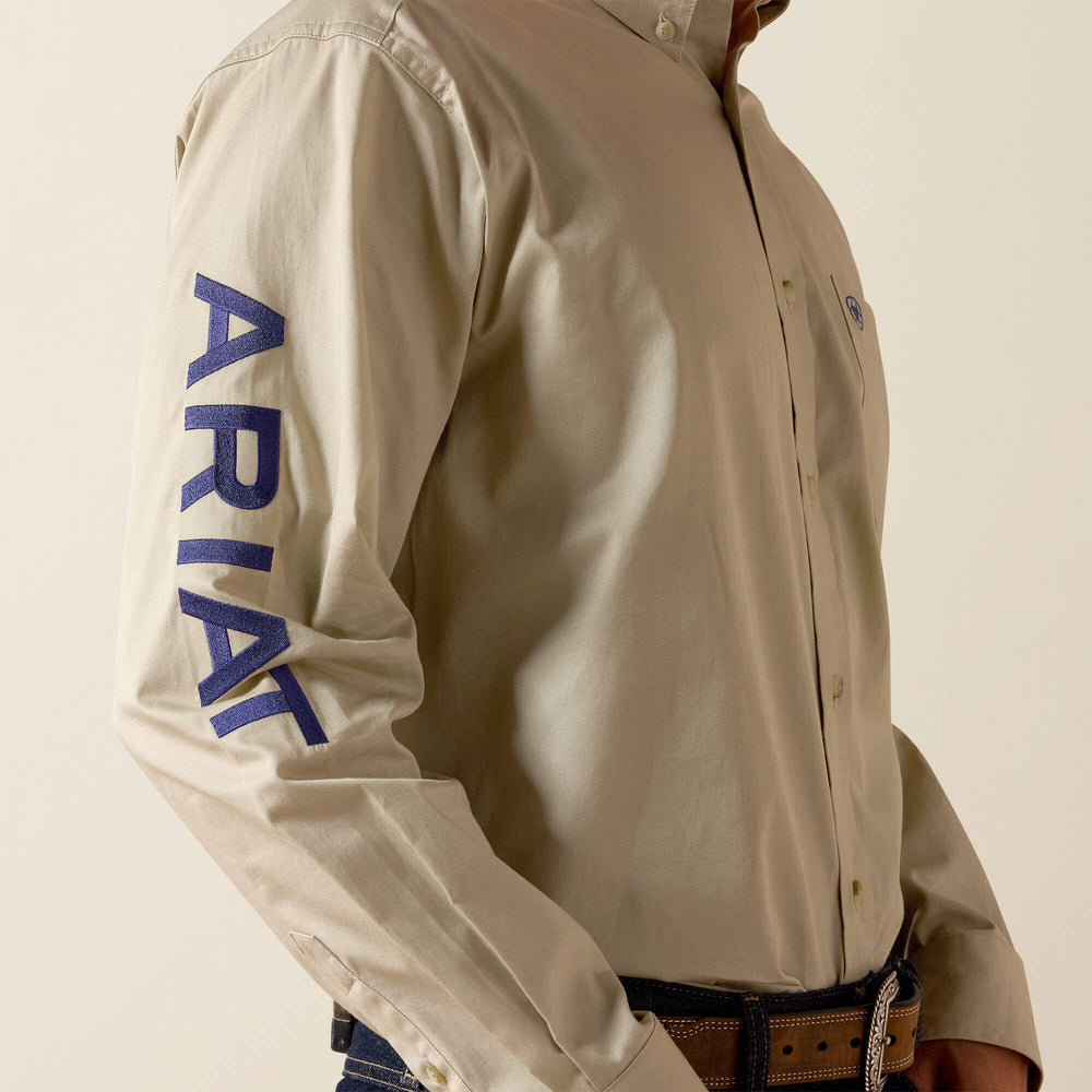 Men Team Logo Lightweight Twill Classic Fit Shirt | Ariat Outlet