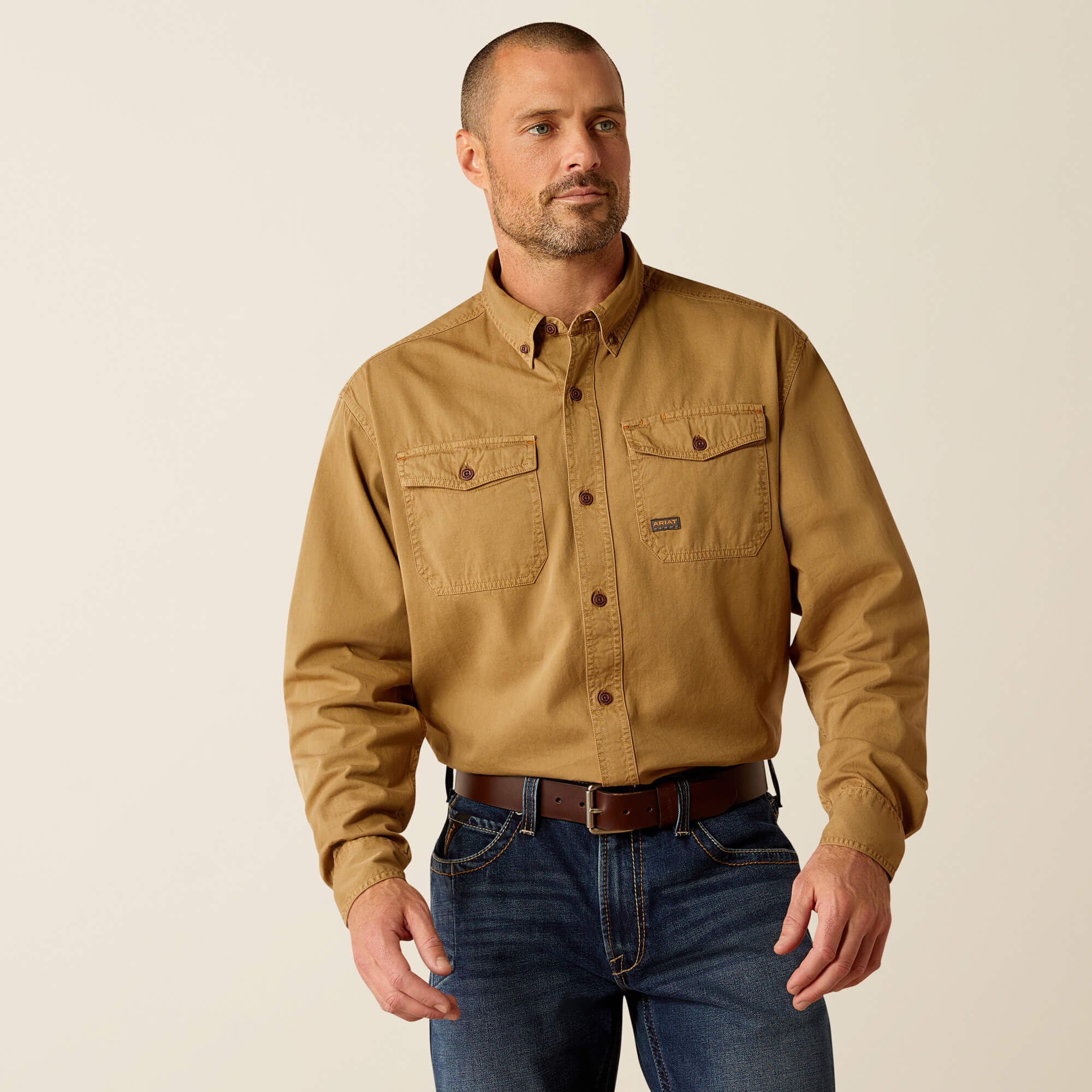 Men Rebar Washed Twill Work Shirt | Ariat us