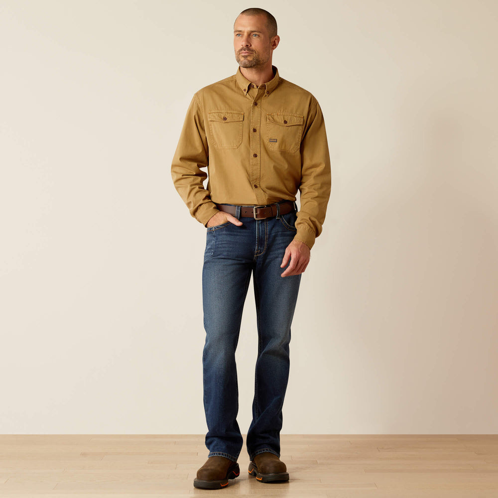 Men Rebar Washed Twill Work Shirt | Ariat us