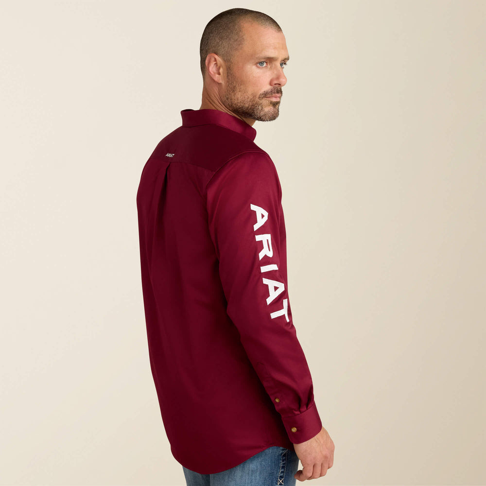 Men Team Logo Twill Fitted Shirt | Ariat us