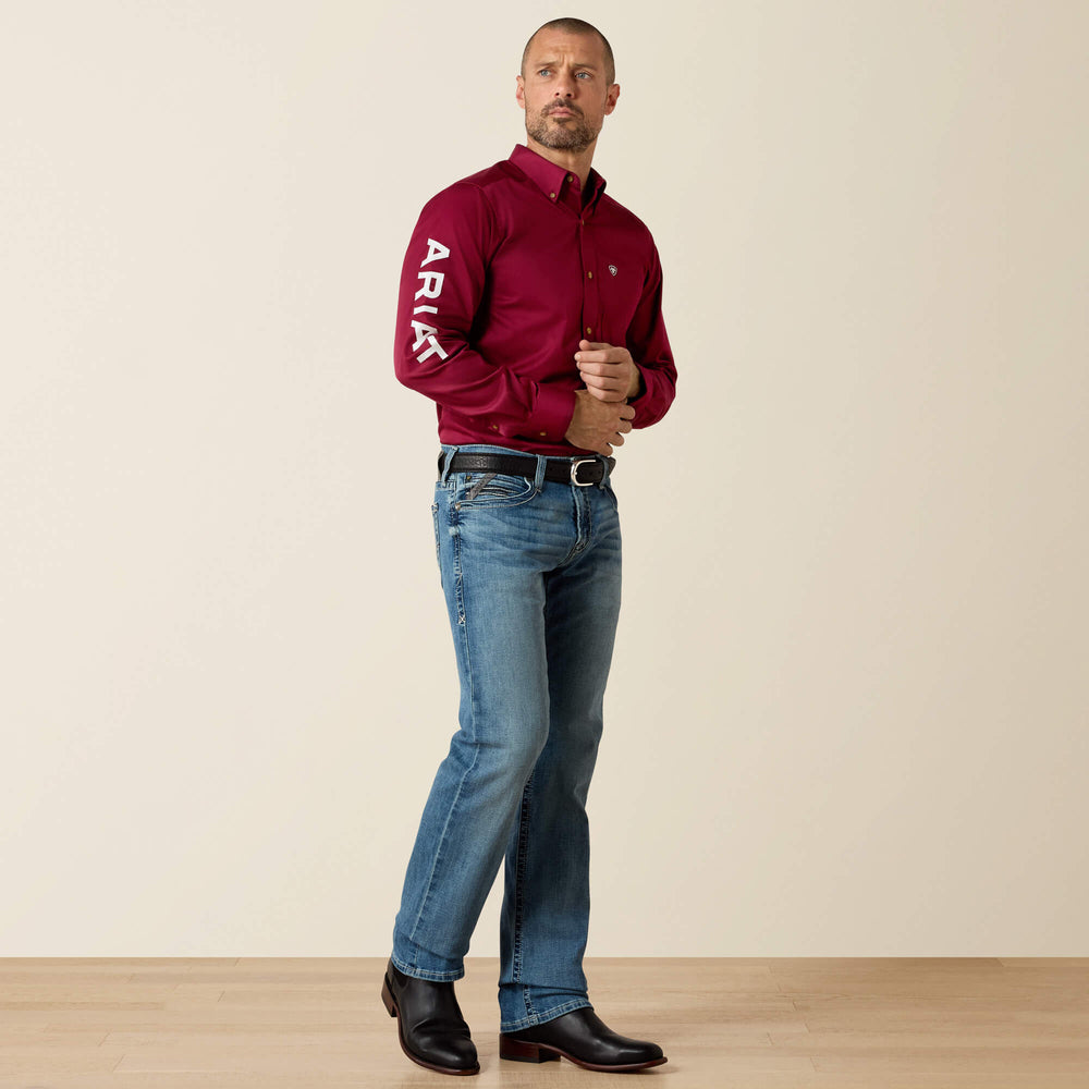 Men Team Logo Twill Fitted Shirt | Ariat us
