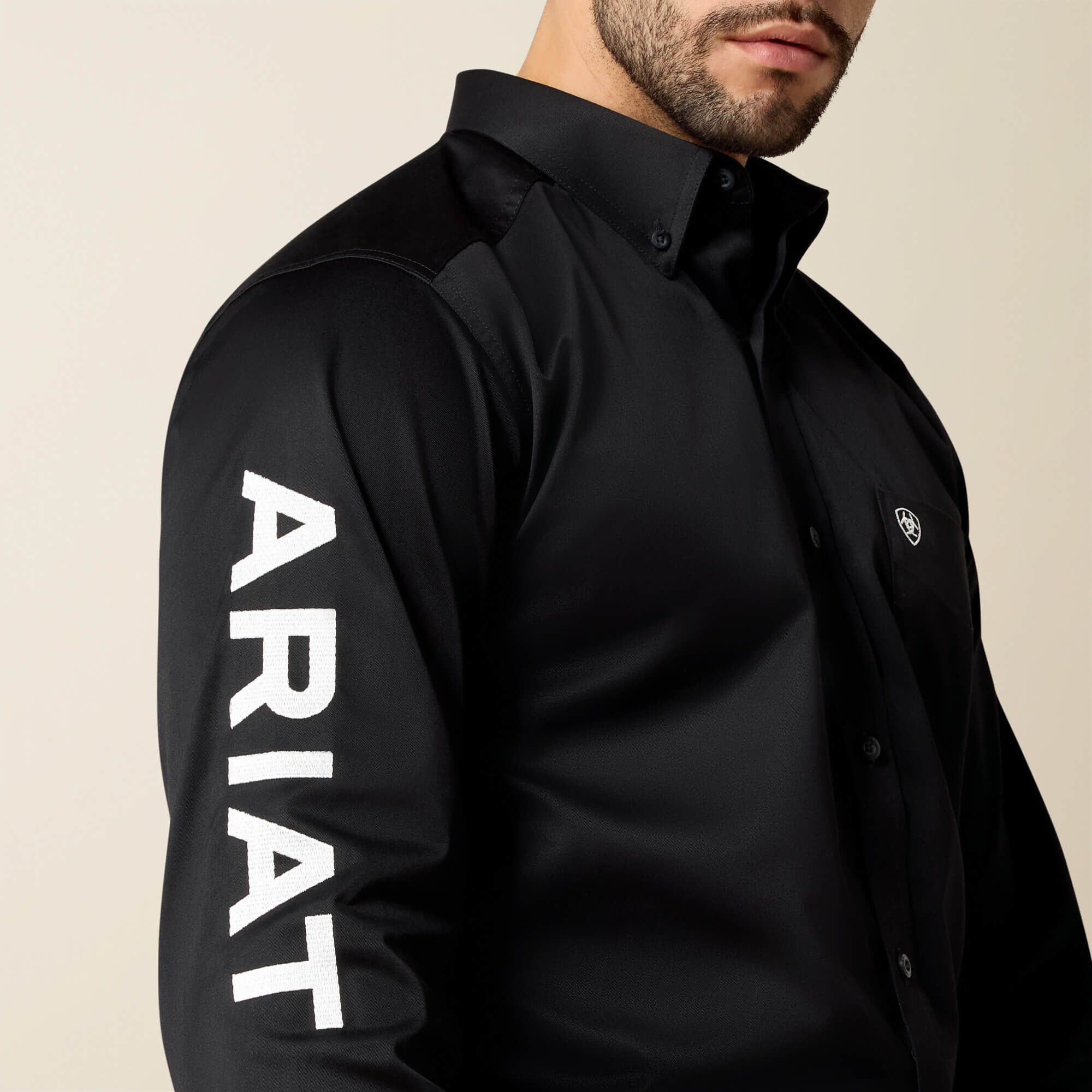Men Team Logo Twill Fitted Shirt | Ariat for sale